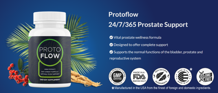 Protoflow prostate and bladder support formula to help reduce frequent urination in men